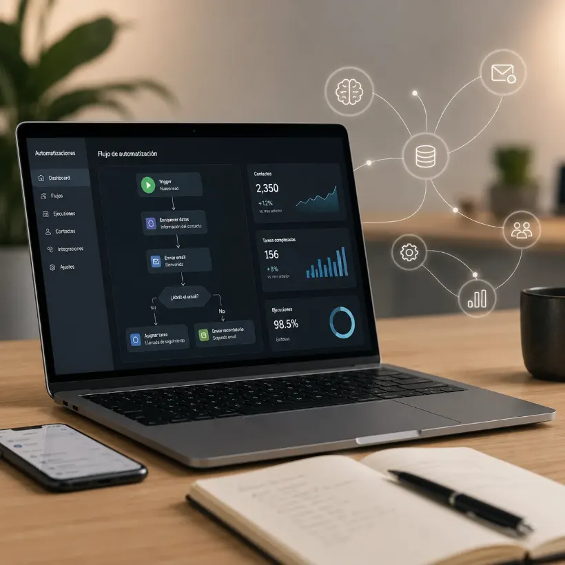 Automatización, CRM e inteligencia artificial para pymes